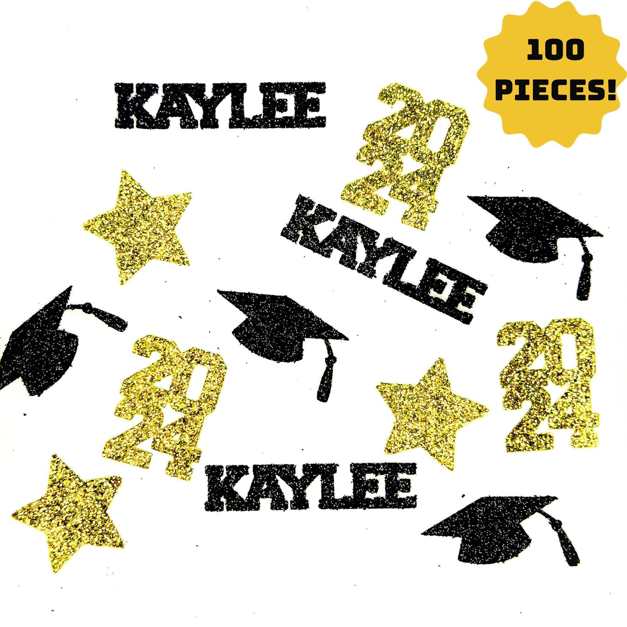 2024 personalized name confetti Personalized Party Gift