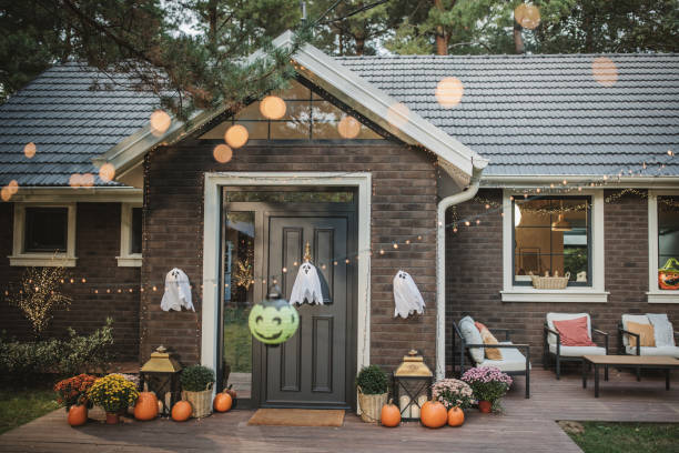 outdoor halloween party decorations