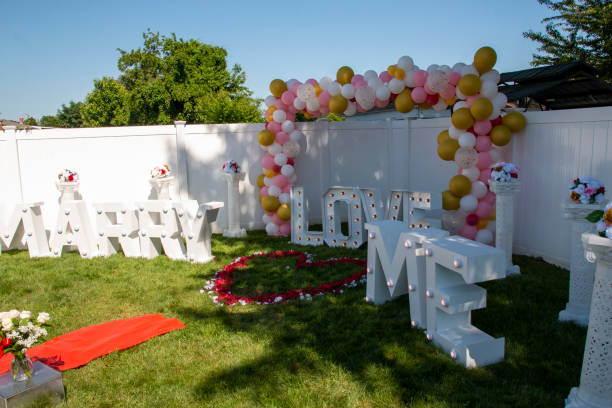 outdoor proposal party