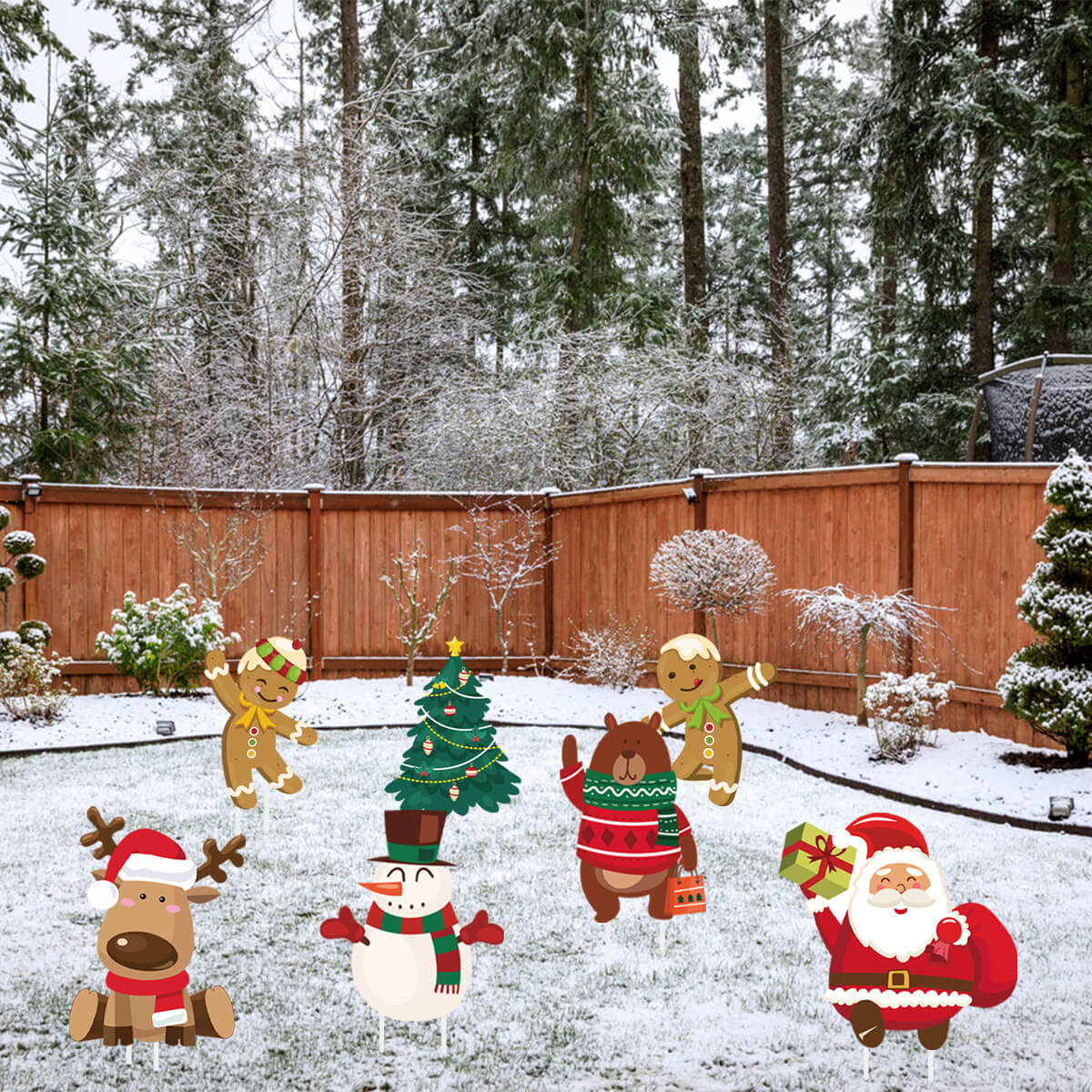 Christmas lawn signs