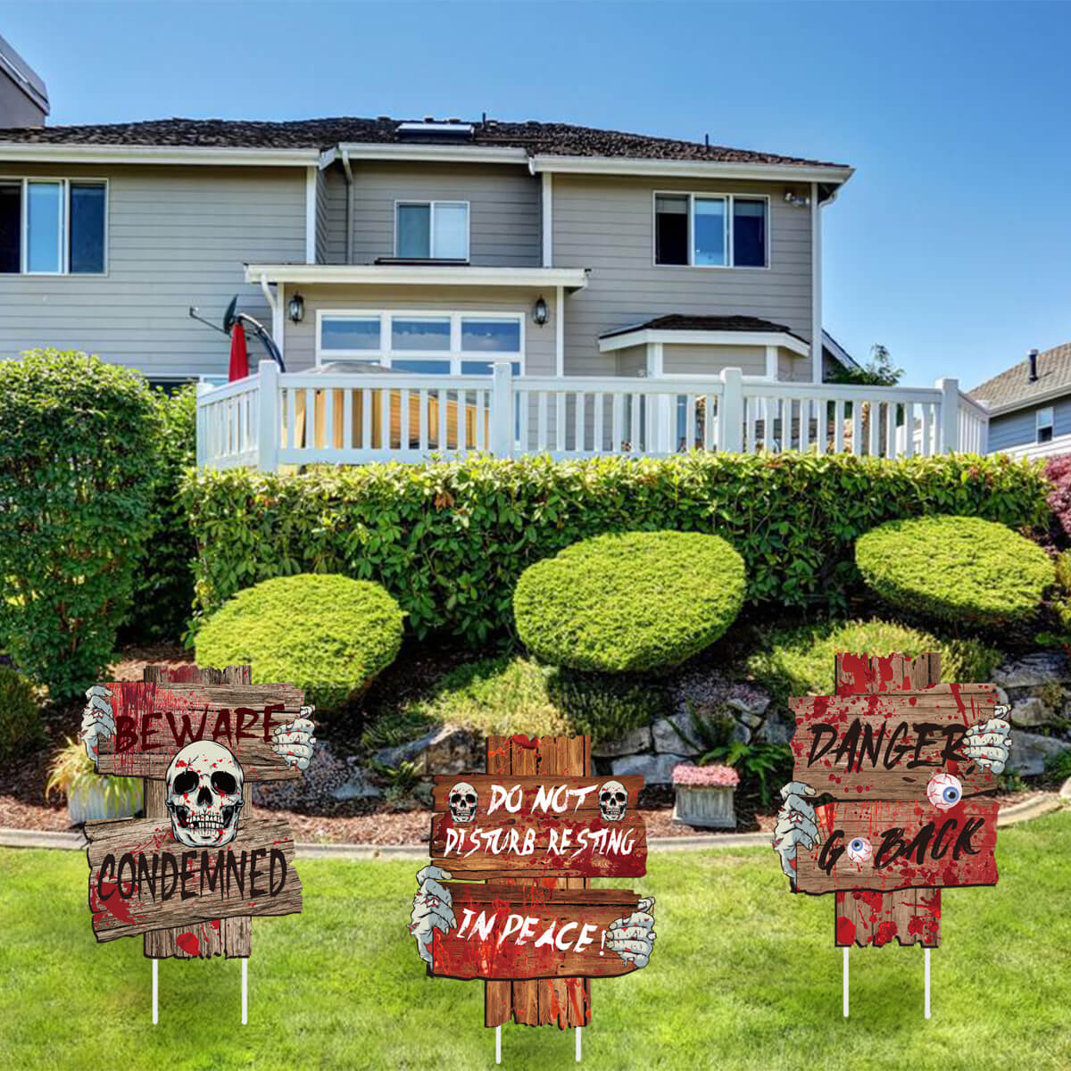 Halloween lawn signs
