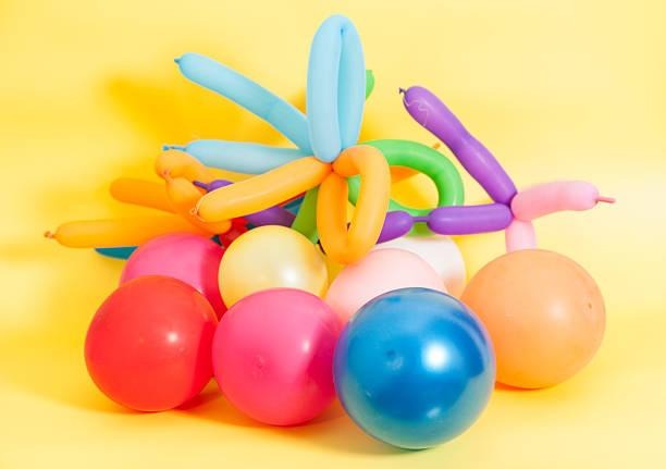 Colorful latex balloons