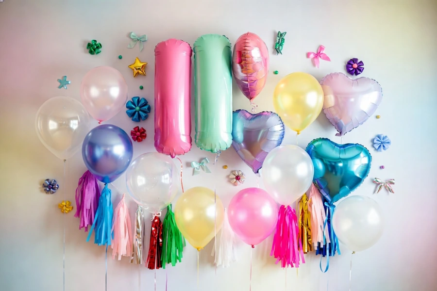 character mylar balloon centerpiece for kids birthday party