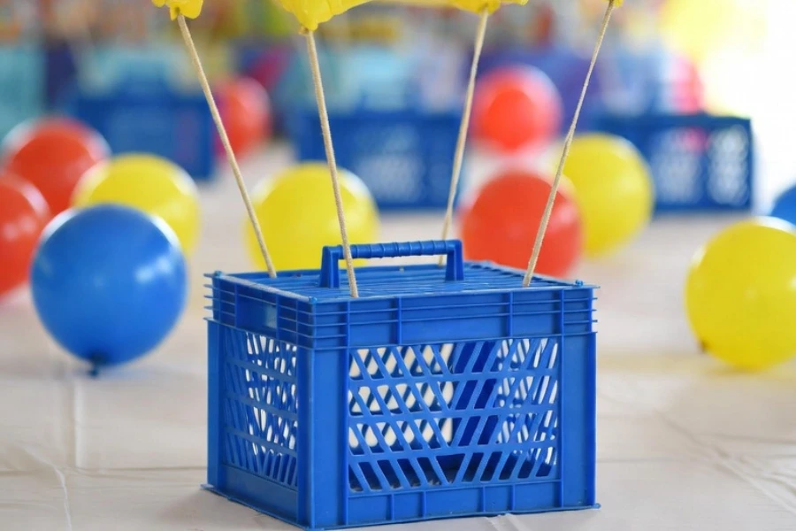 fortnite supply drop balloon centerpiece decoration for birthday party table