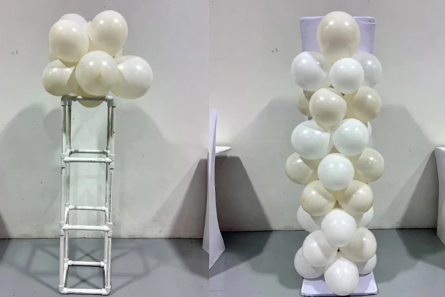 reusable balloon column stand