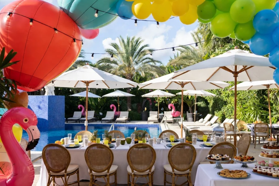 Wholesale Pool Party decorations for a colorful pool birthday party