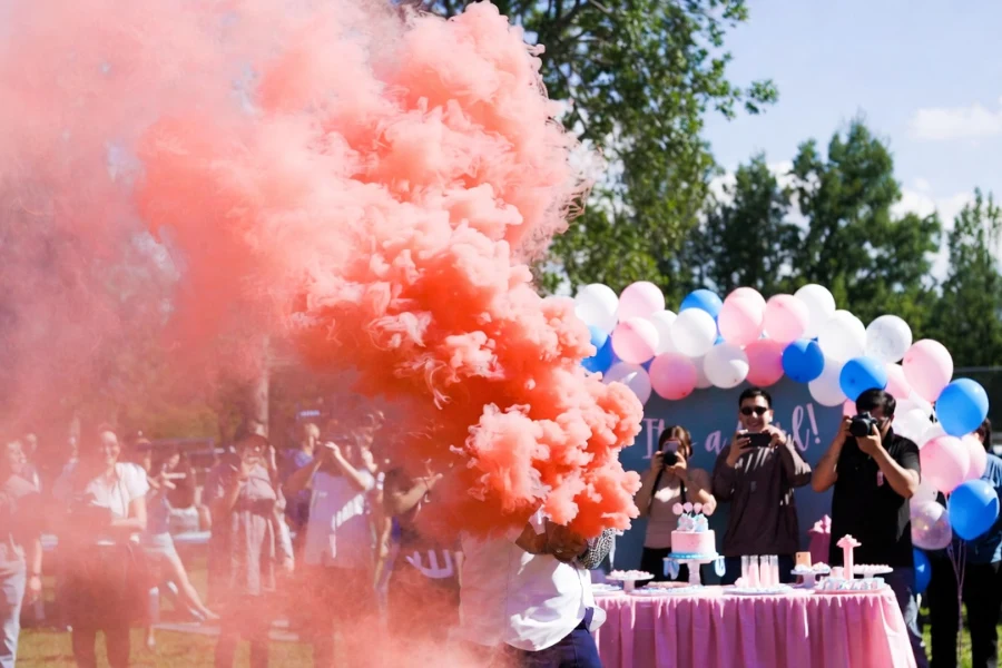 Fête de révélation du sexe du bébé