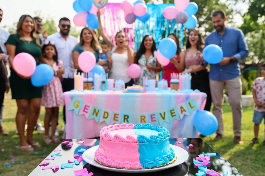 Fête de révélation du sexe du bébé