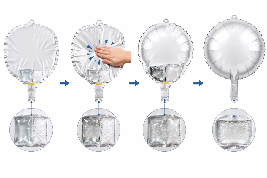 How self-inflating balloons work through a carbon dioxide reaction