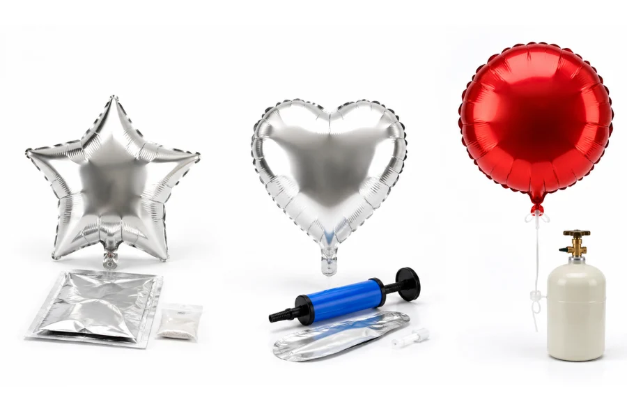 Comparison of self-inflating balloons and traditional foil balloons