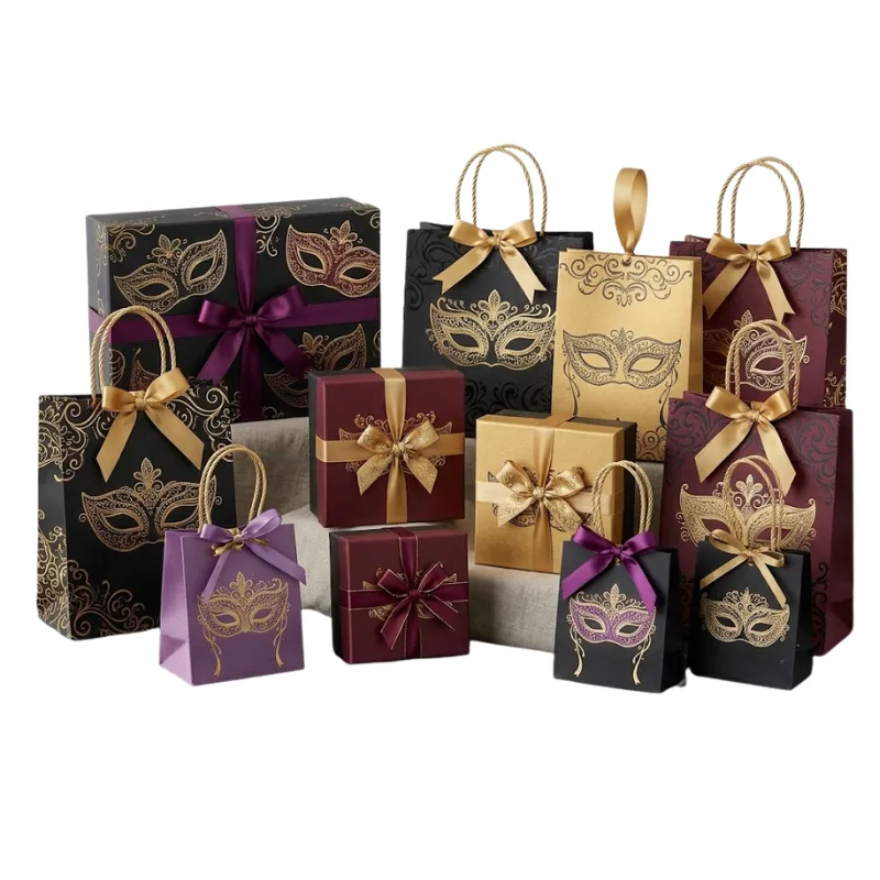 Sacs et coffrets cadeaux pour soirées masquées Sacs et coffrets cadeaux pour soirées masquées