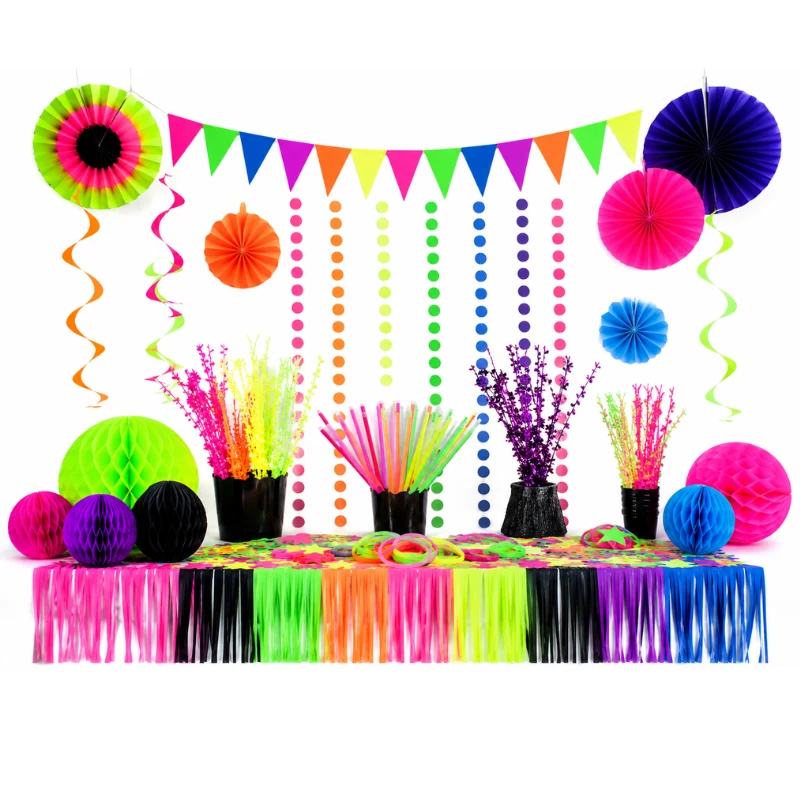 UV Reactive Party Decorations